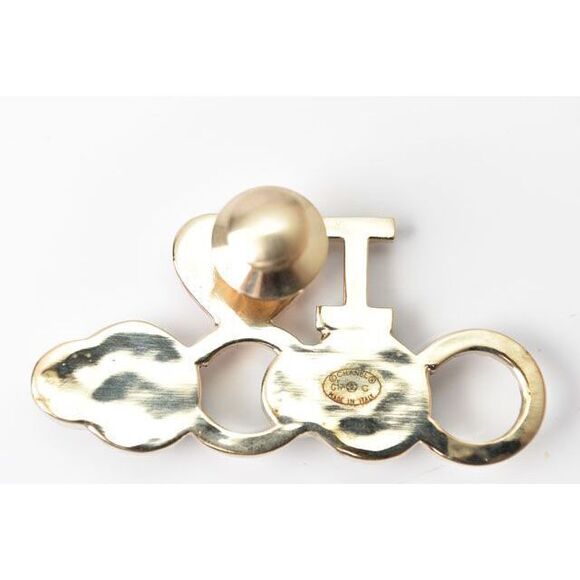 Chanel Brooch Pin Badge Pin Brooch I LOVE COCO Heart Motif 230620
